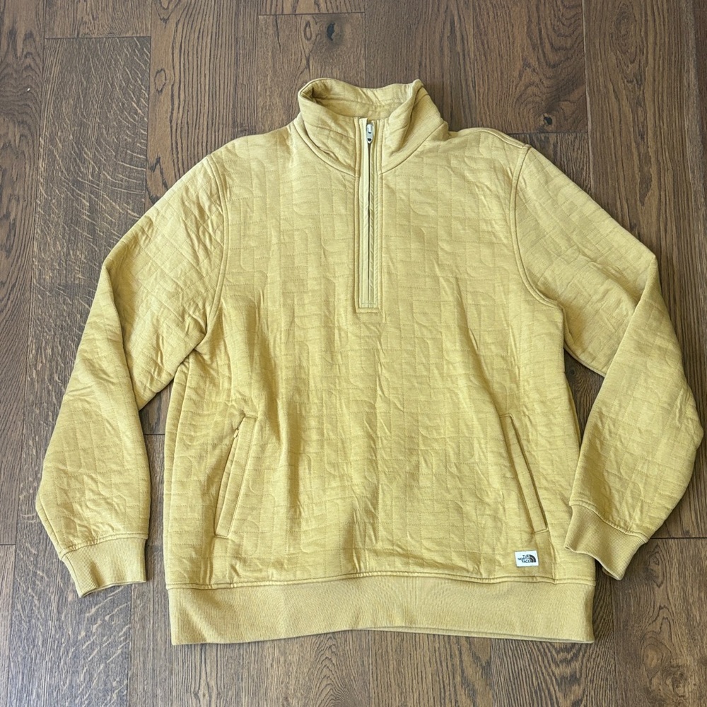 The North Face Men's Tan Zip-Up Sweater